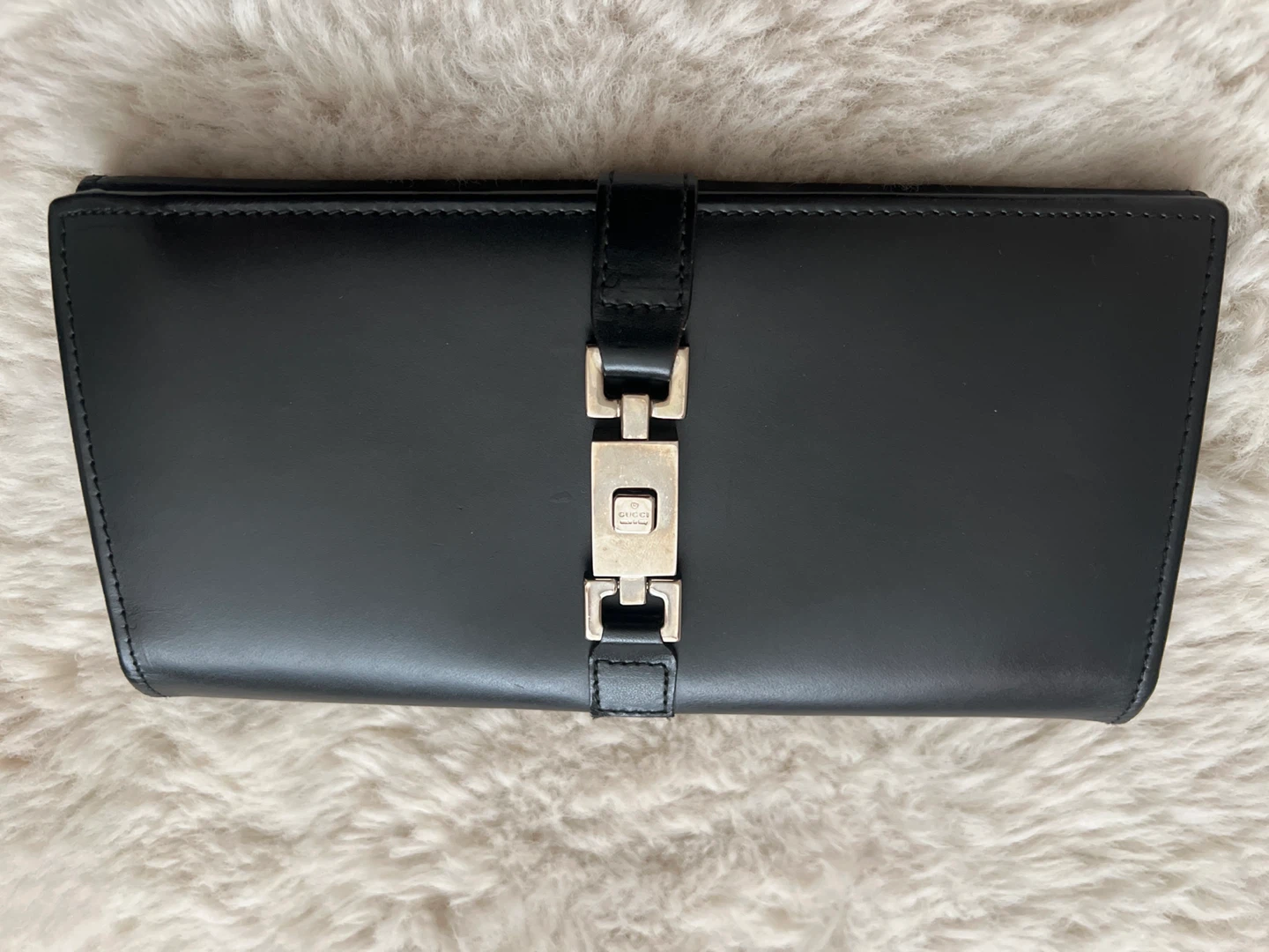 Authentic Gucci Jackie Black Leather Wallet