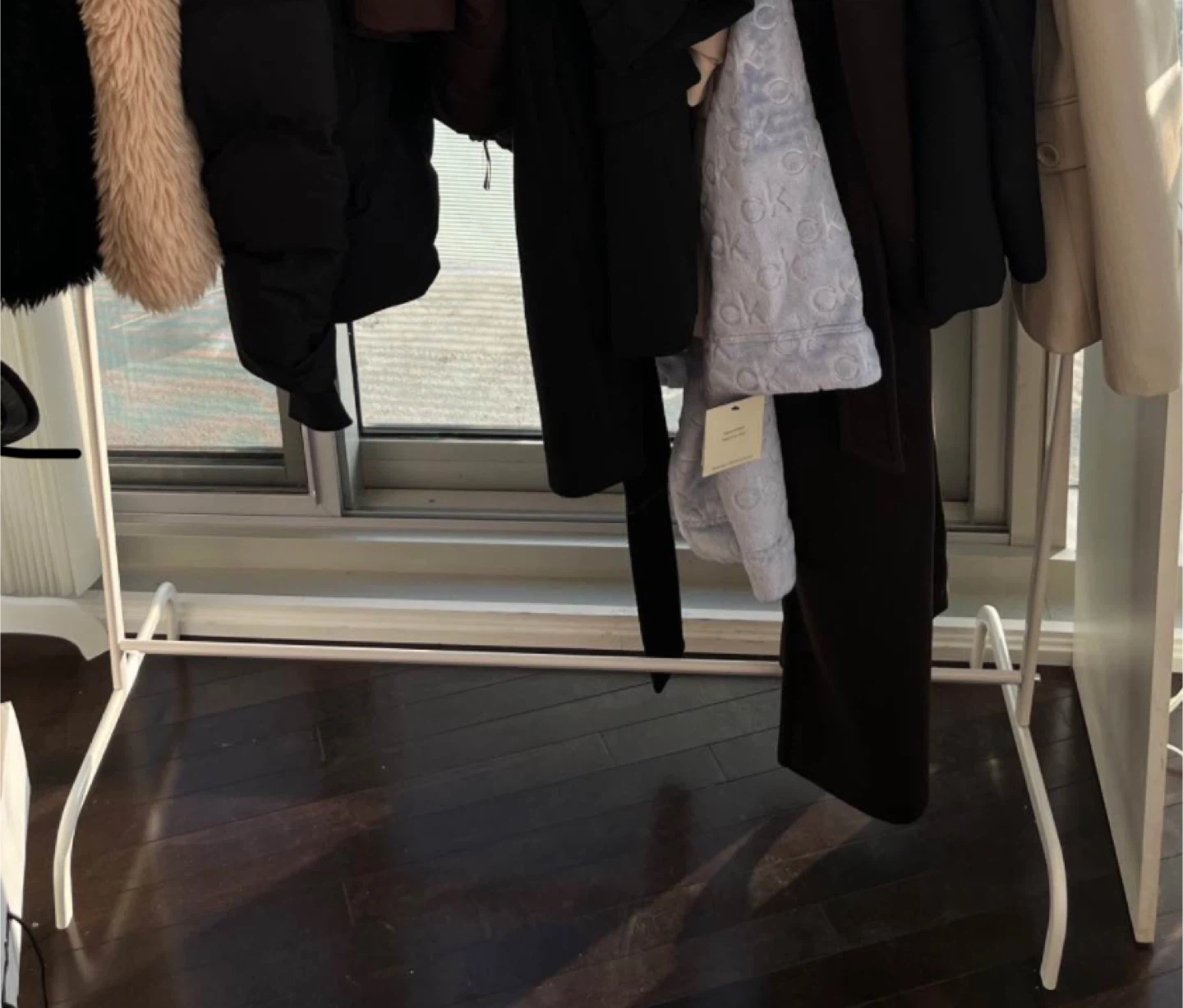 IKEA MULIG Clothes Rack - White, 99x152 cm - photo 2