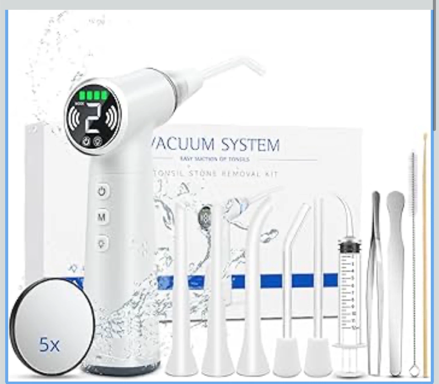 Tonsil Stone Remover Kit with Accessories