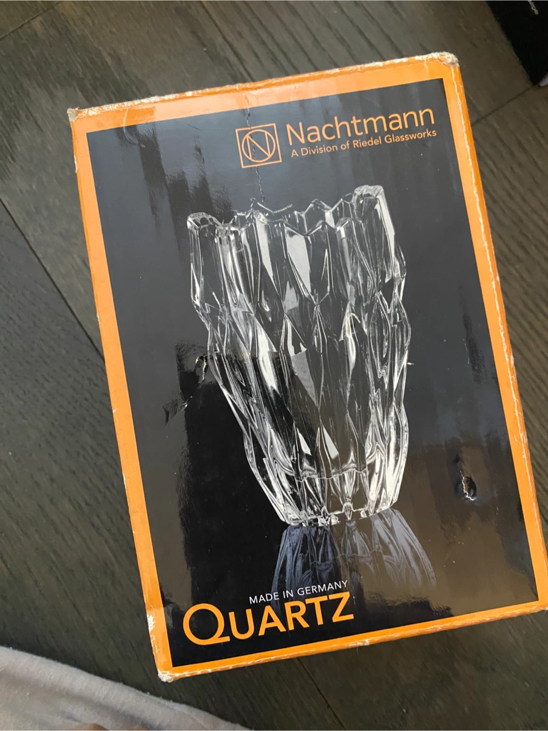 Nachtmann Quartz Crystal Vase, Made in Germany