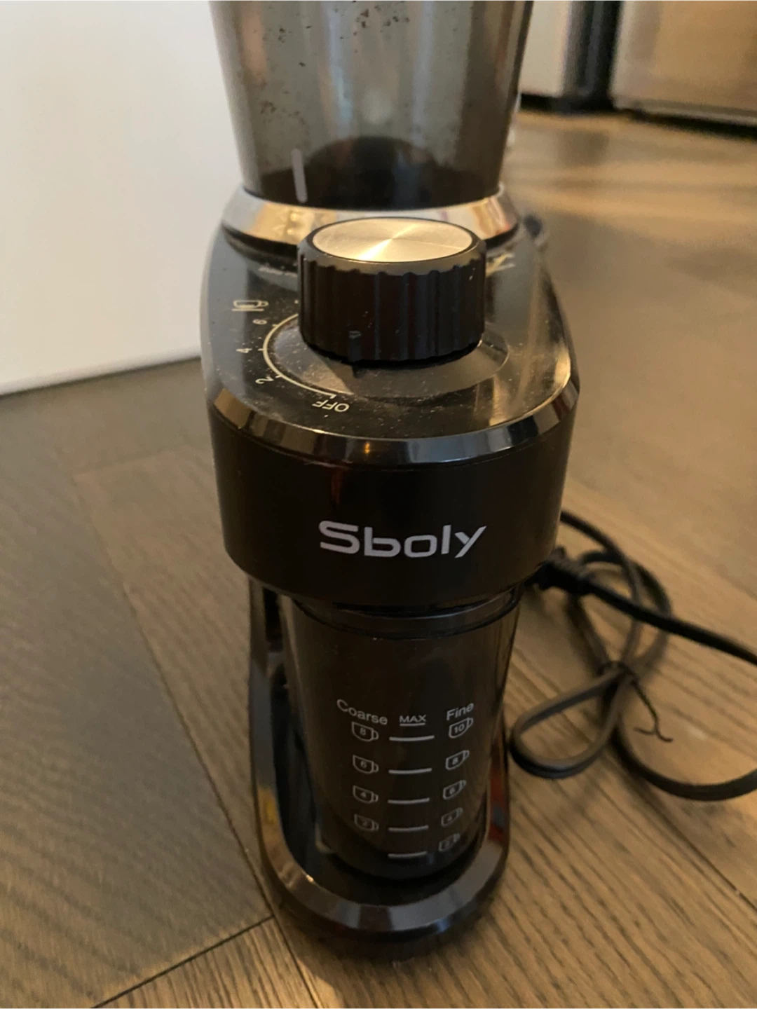 Sboly Electric Coffee Grinder - Black