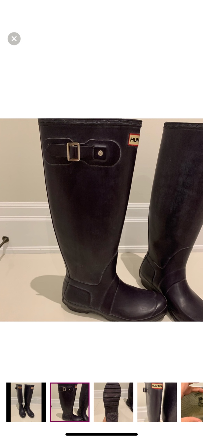 Hunter Women's Tall Rain Boots size 8 - photo 5