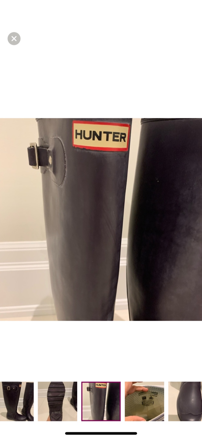 Hunter Women's Tall Rain Boots size 8 - photo 2