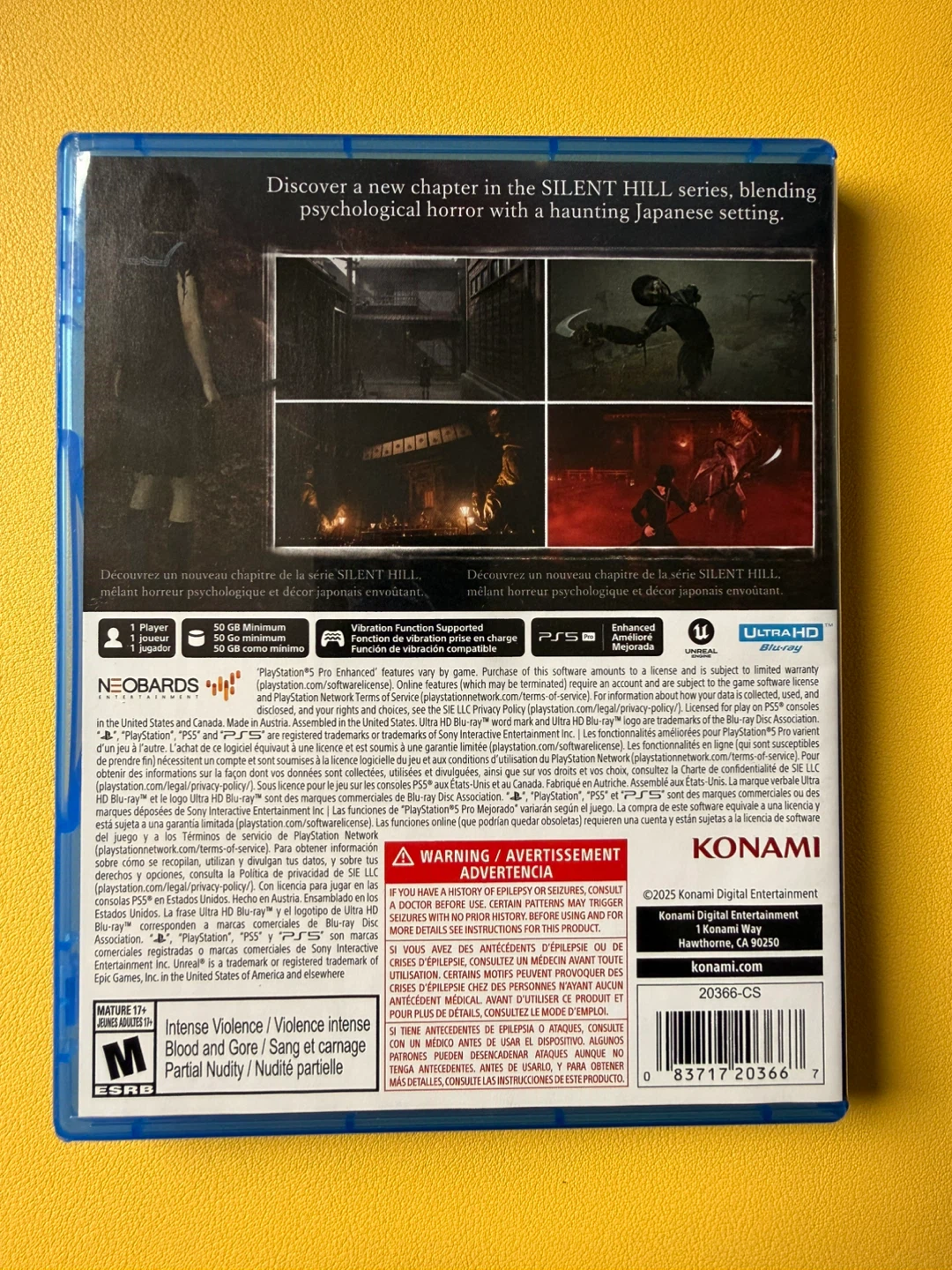 Silent Hill F PS5 PlayStation 5 + DLC and poster - like new - photo 4