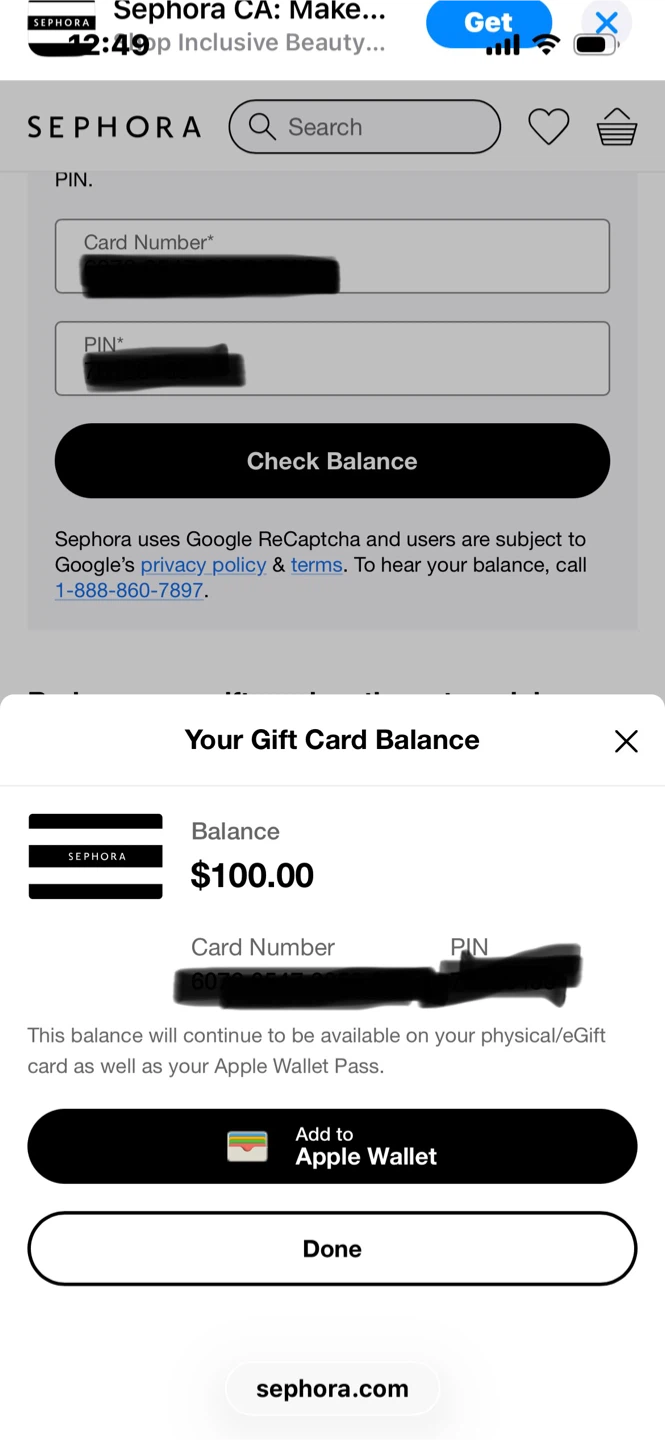 Sephora gift card 100$ - photo 5
