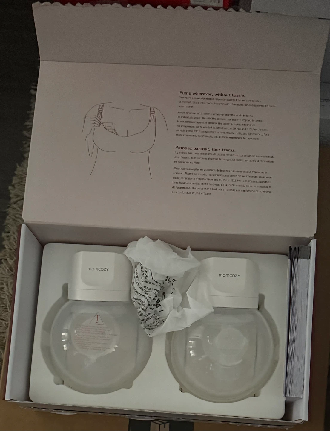 Momcozy S12 Pro Wearable Breast Pump - Like New!