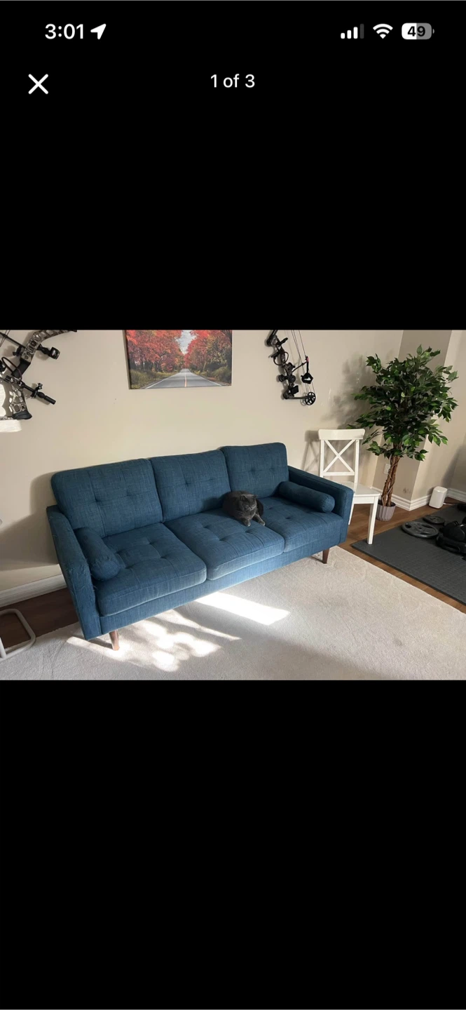 Blue Sofa - Some Wear