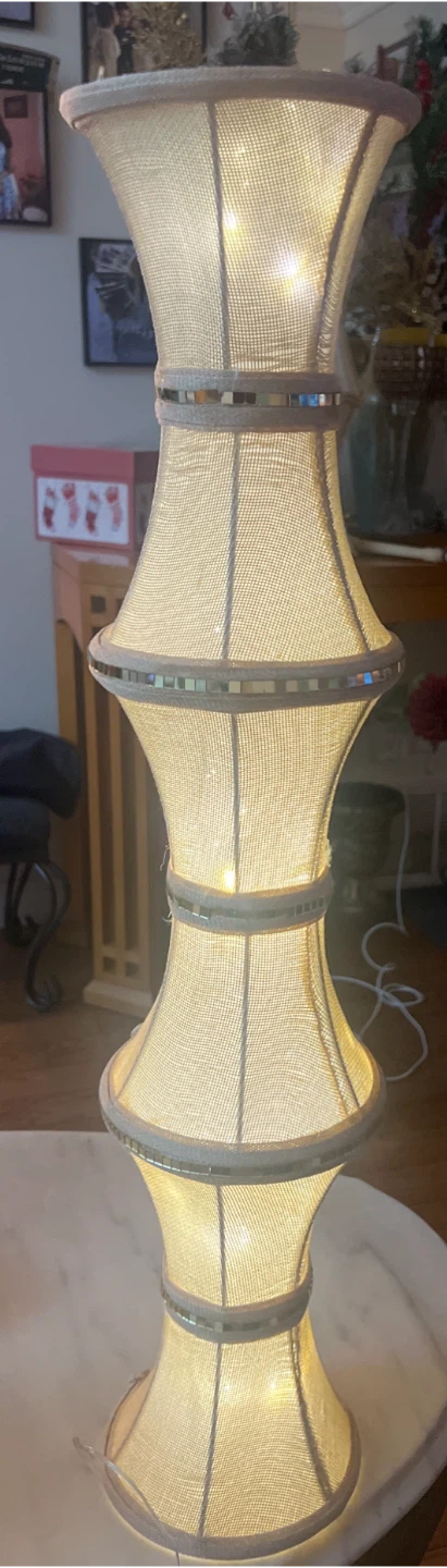 Unique Beige Floor Lamp