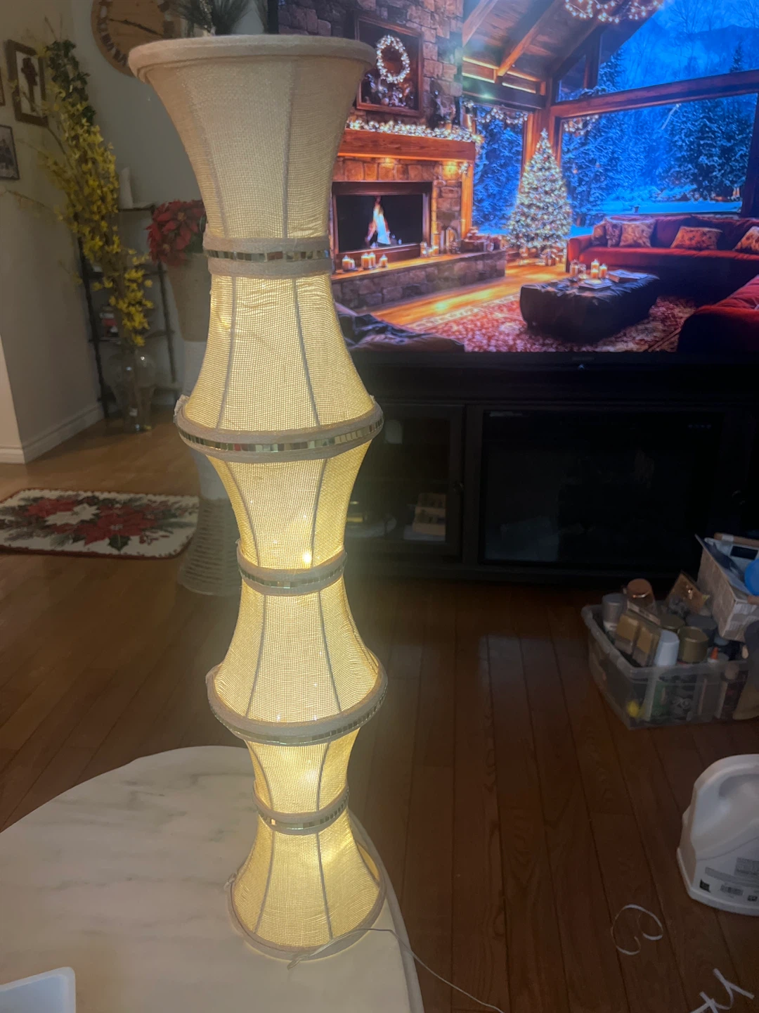 Unique Beige Floor Lamp - photo 3