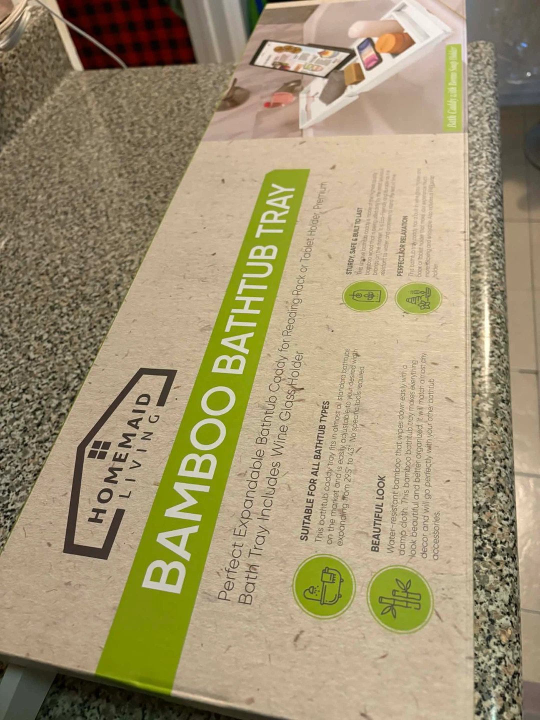 Homemaid Living Bamboo Bathtub Tray - photo 3