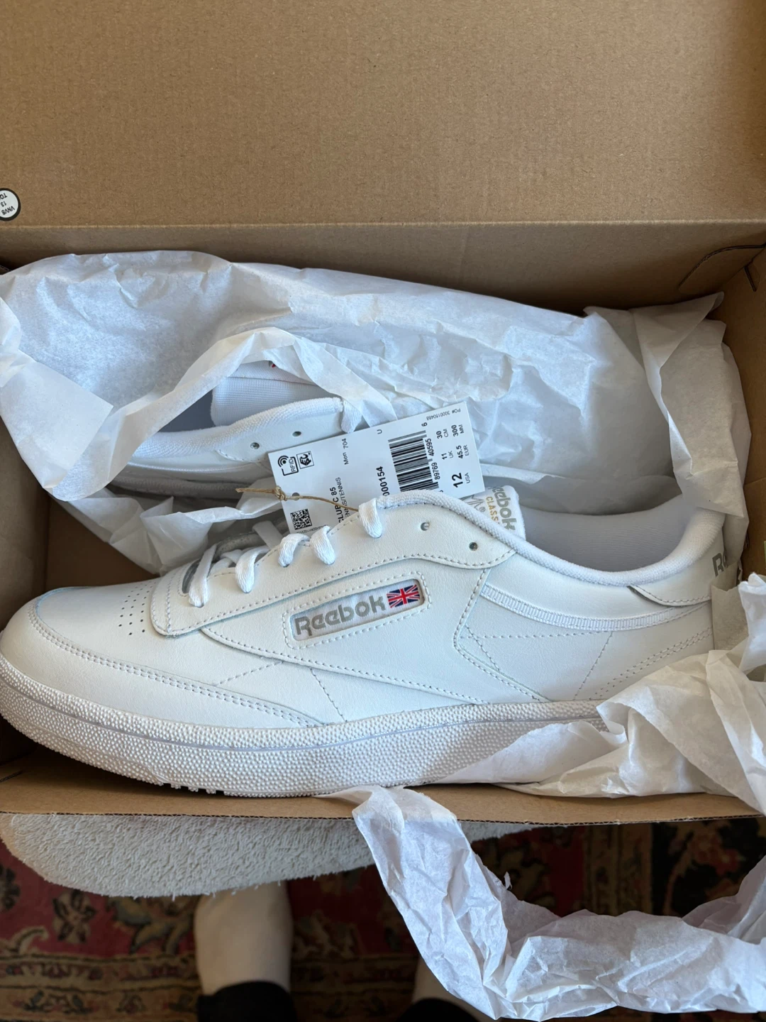 Reebok Club C 85 Men's Tennis Shoes - Size 12