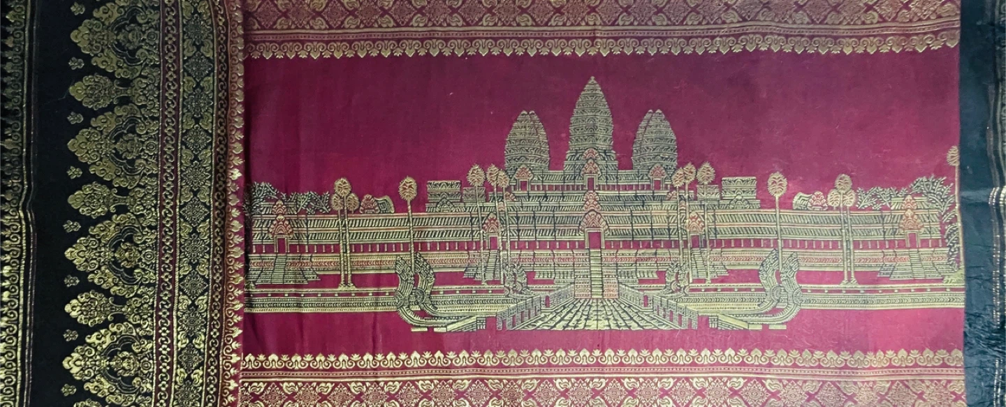 Cambodian Angkor Wat Tapestry Wall Hanging