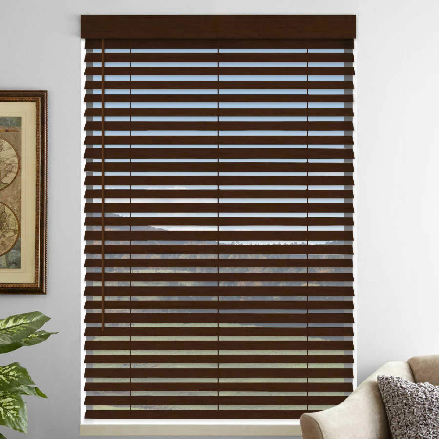Brown “Wood” Blinds - 71” W - photo 2