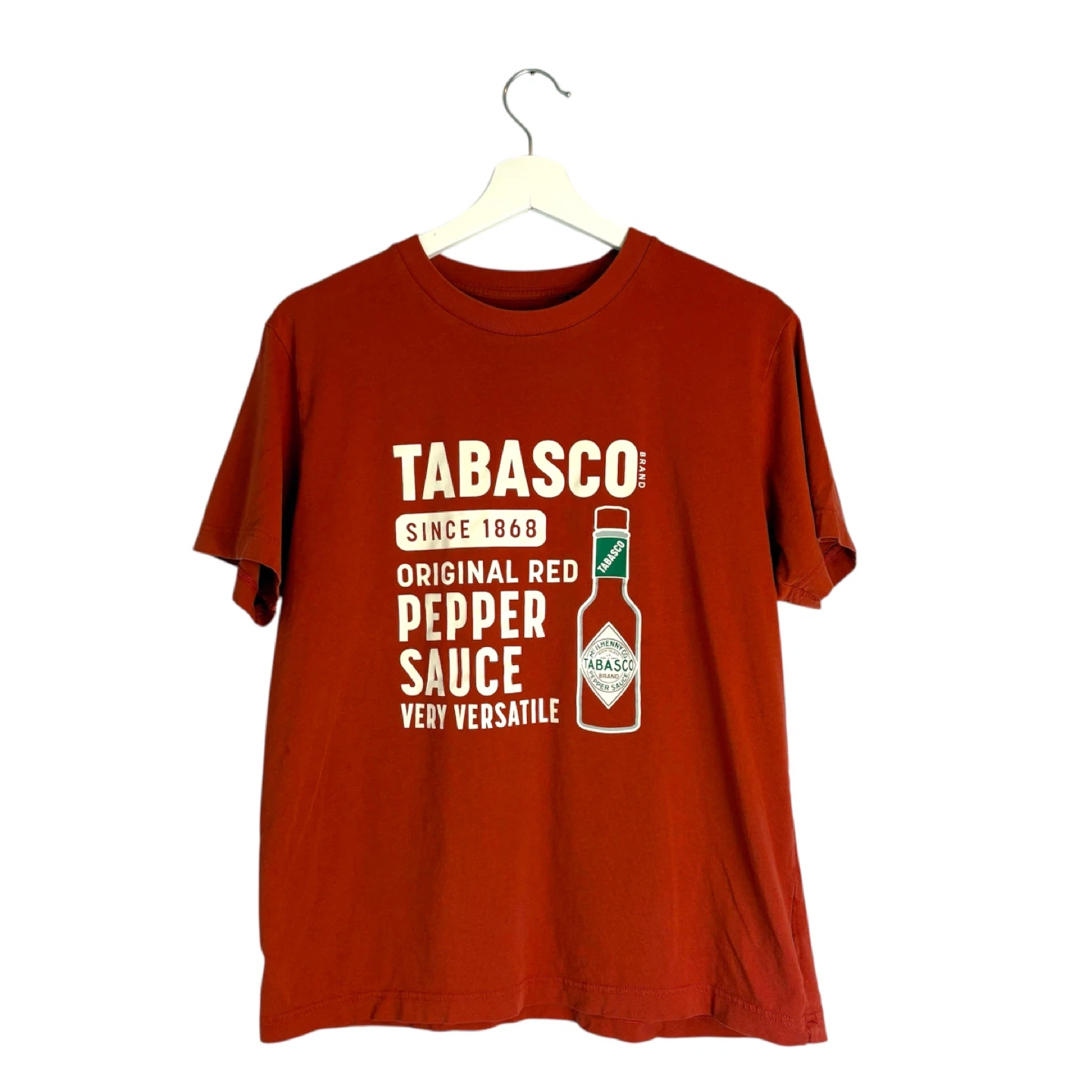 Uniqlo UT Tabasco Red Hot Sauce Cotton Graphic T-Shirt Size M - photo 3