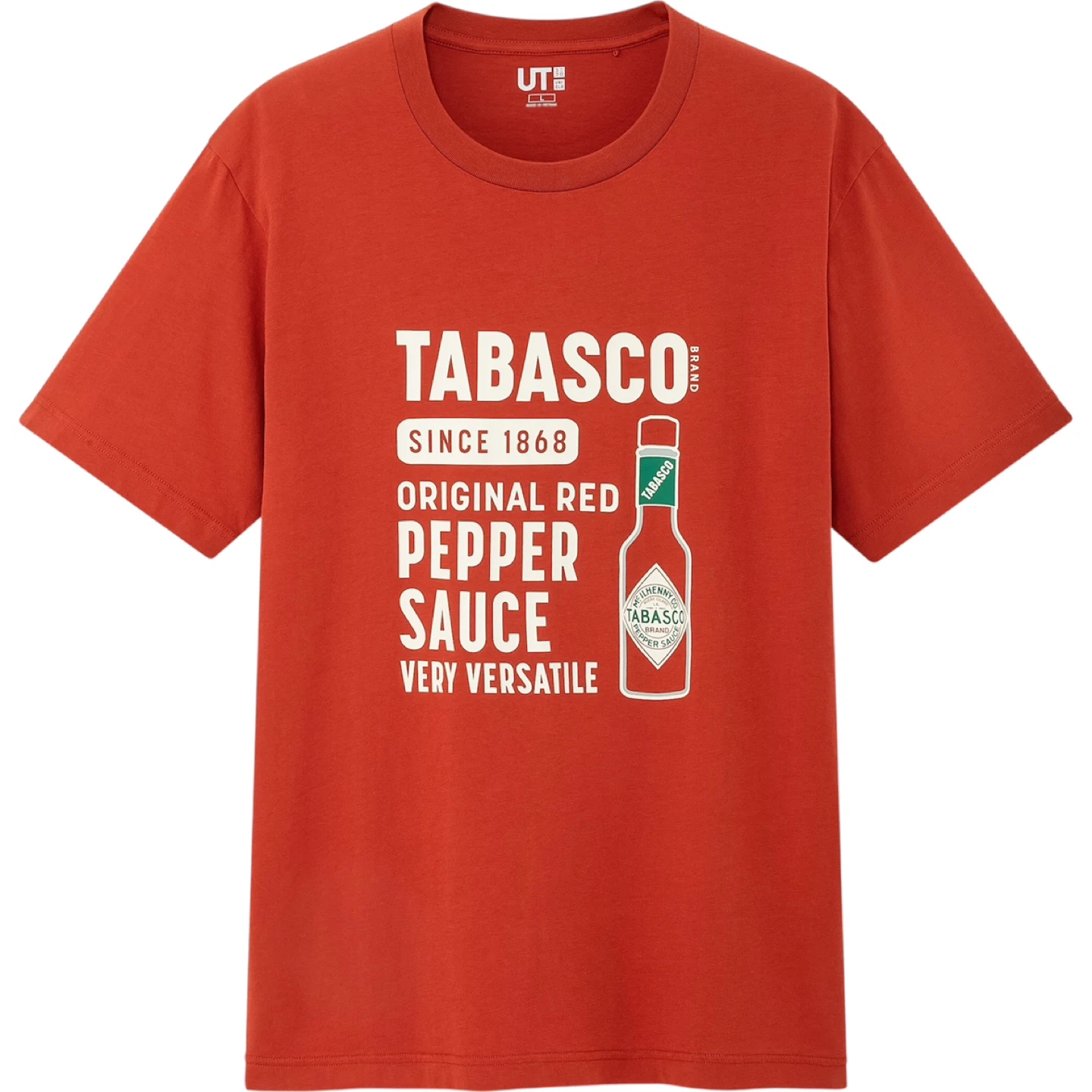 Uniqlo UT Tabasco Red Hot Sauce Cotton Graphic T-Shirt Size M