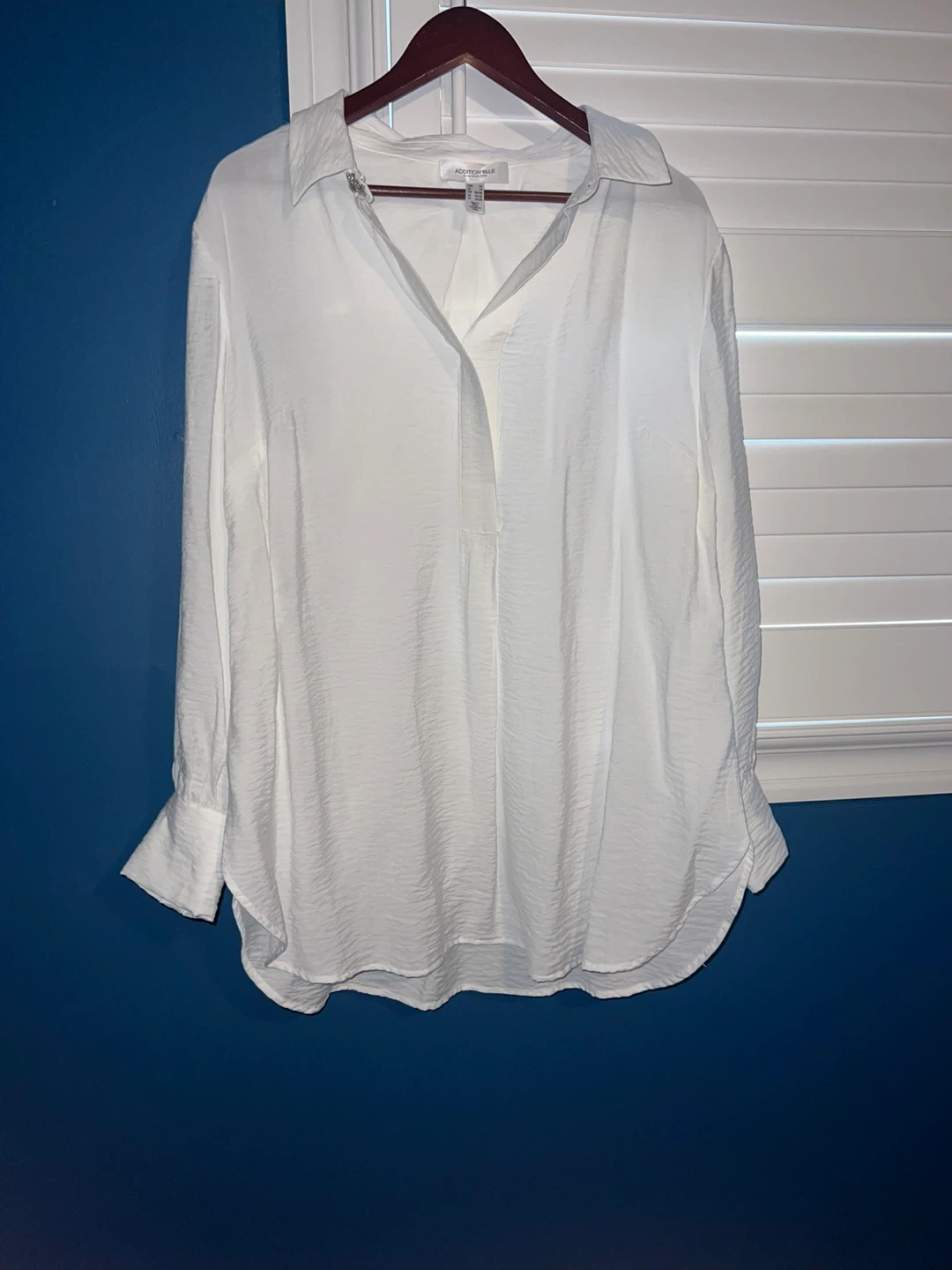 Addition Elle White Blouse - Size 1X