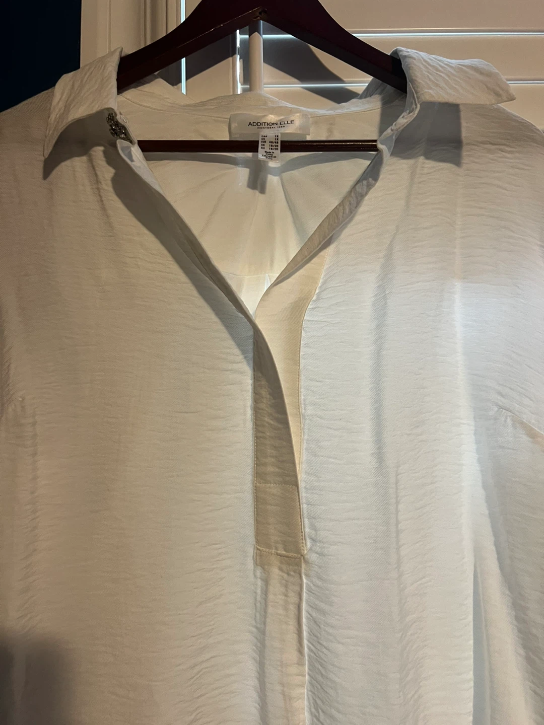 Addition Elle White Blouse - Size 1X - photo 3