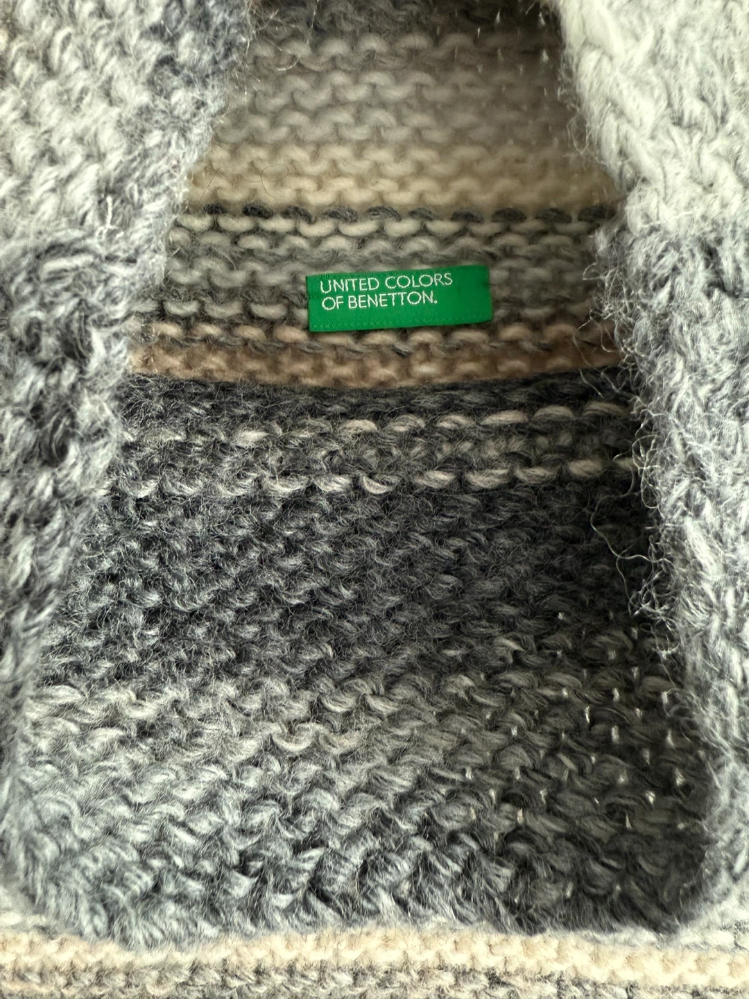 United Colors of Benetton Striped Knit Sweater - photo 3