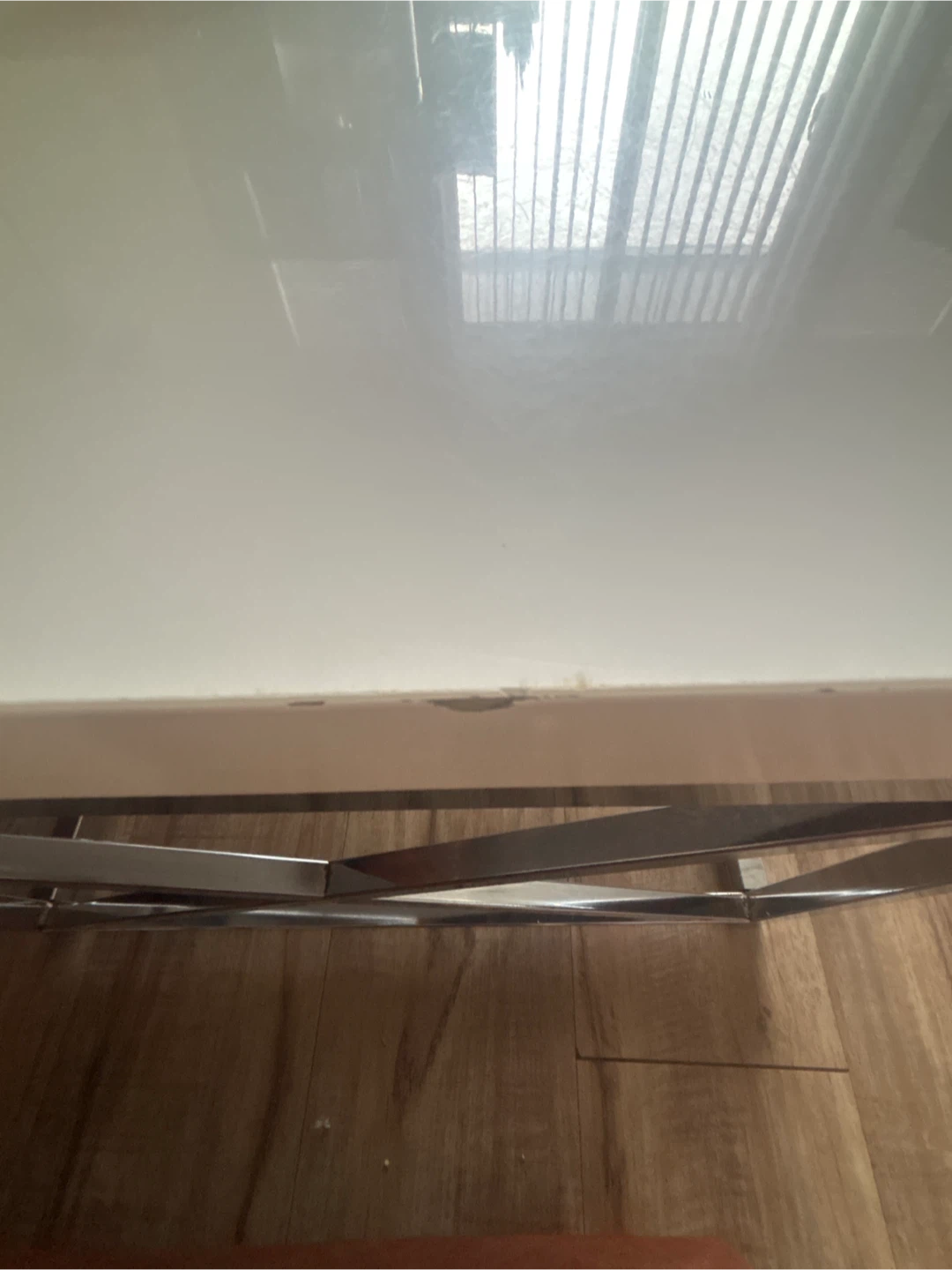 White & Chrome Coffee Table - photo 4