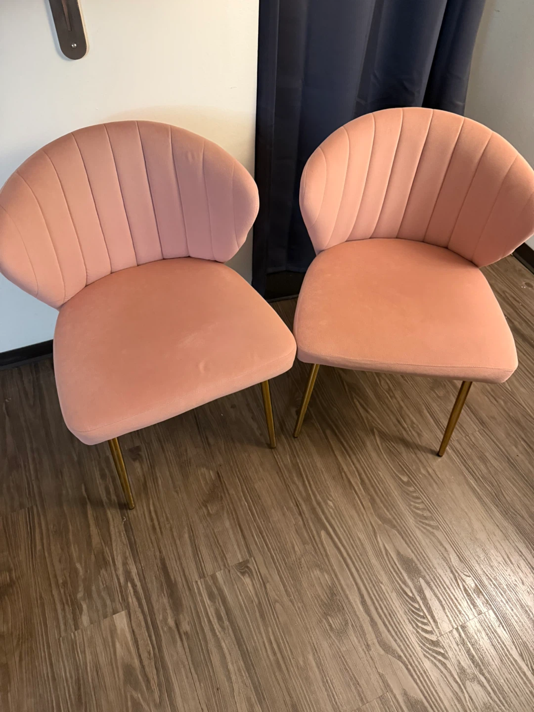 Pink Velvet Accent Chairs - Set of 2 - photo 2