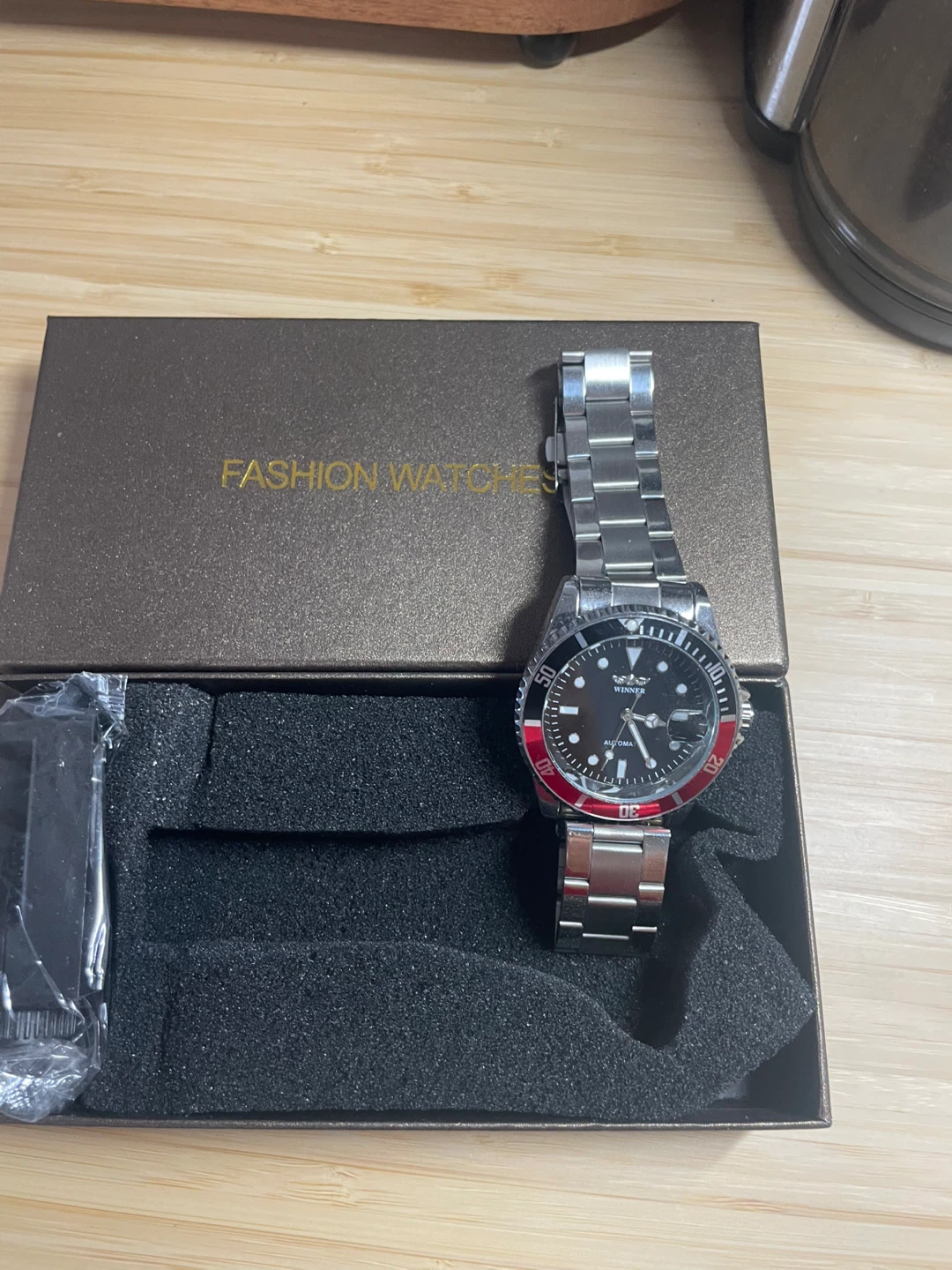 Winner Automatic Watch - Silver & Black - photo 2