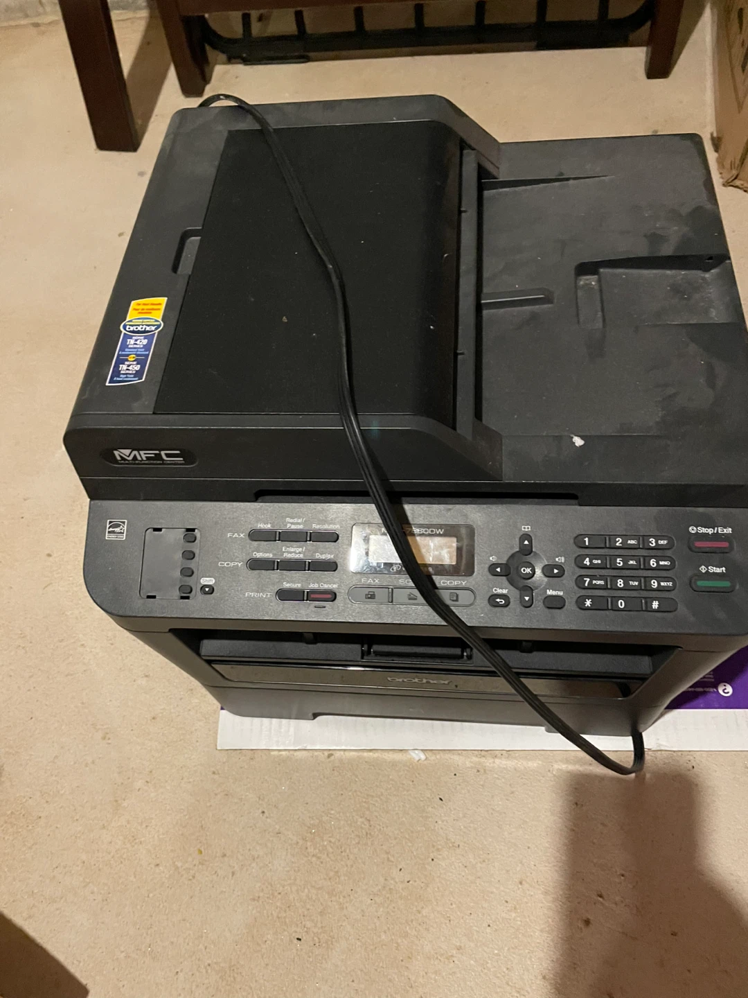 Brother MFC-7860DW All-in-One Laser Printer - photo 3