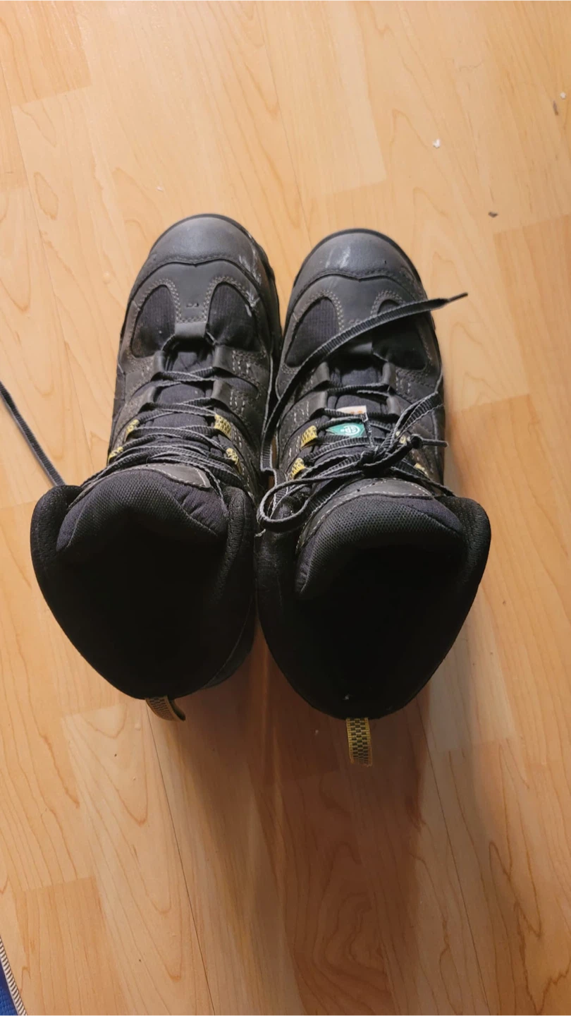 Steel Toe Black Work Boots Size 11 - photo 4