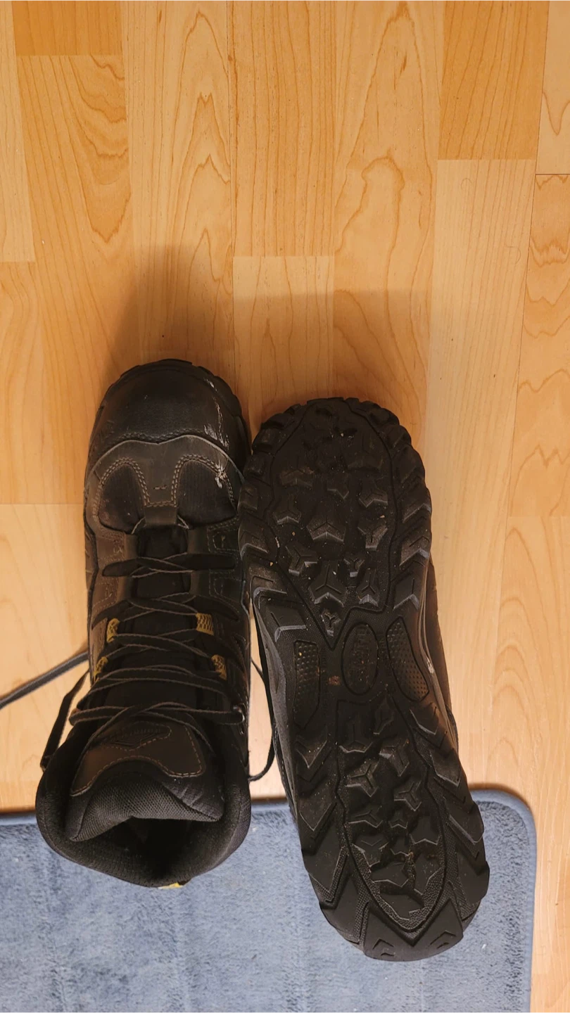 Steel Toe Black Work Boots Size 11 - photo 5