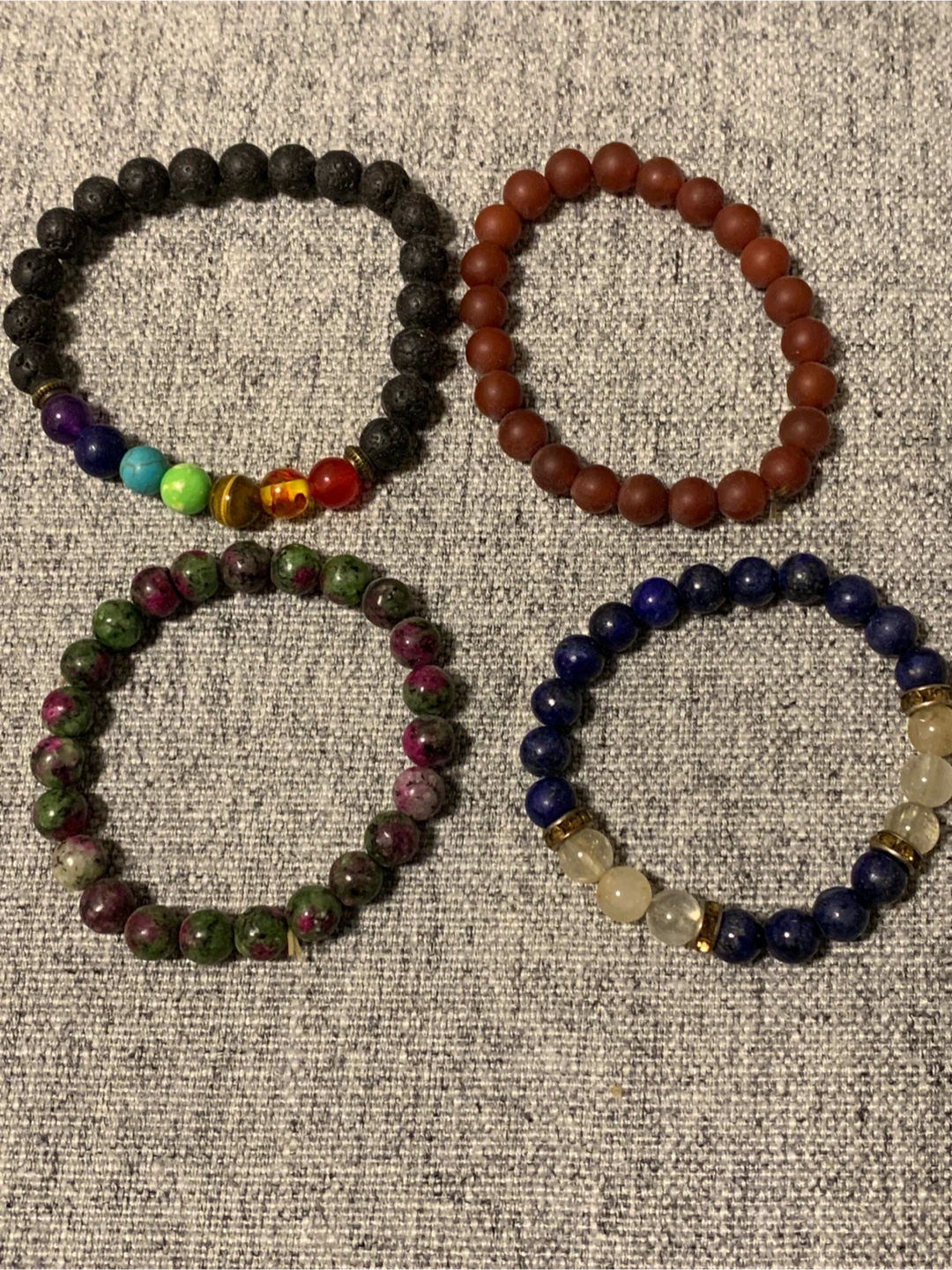 Four Beaded Bracelets
