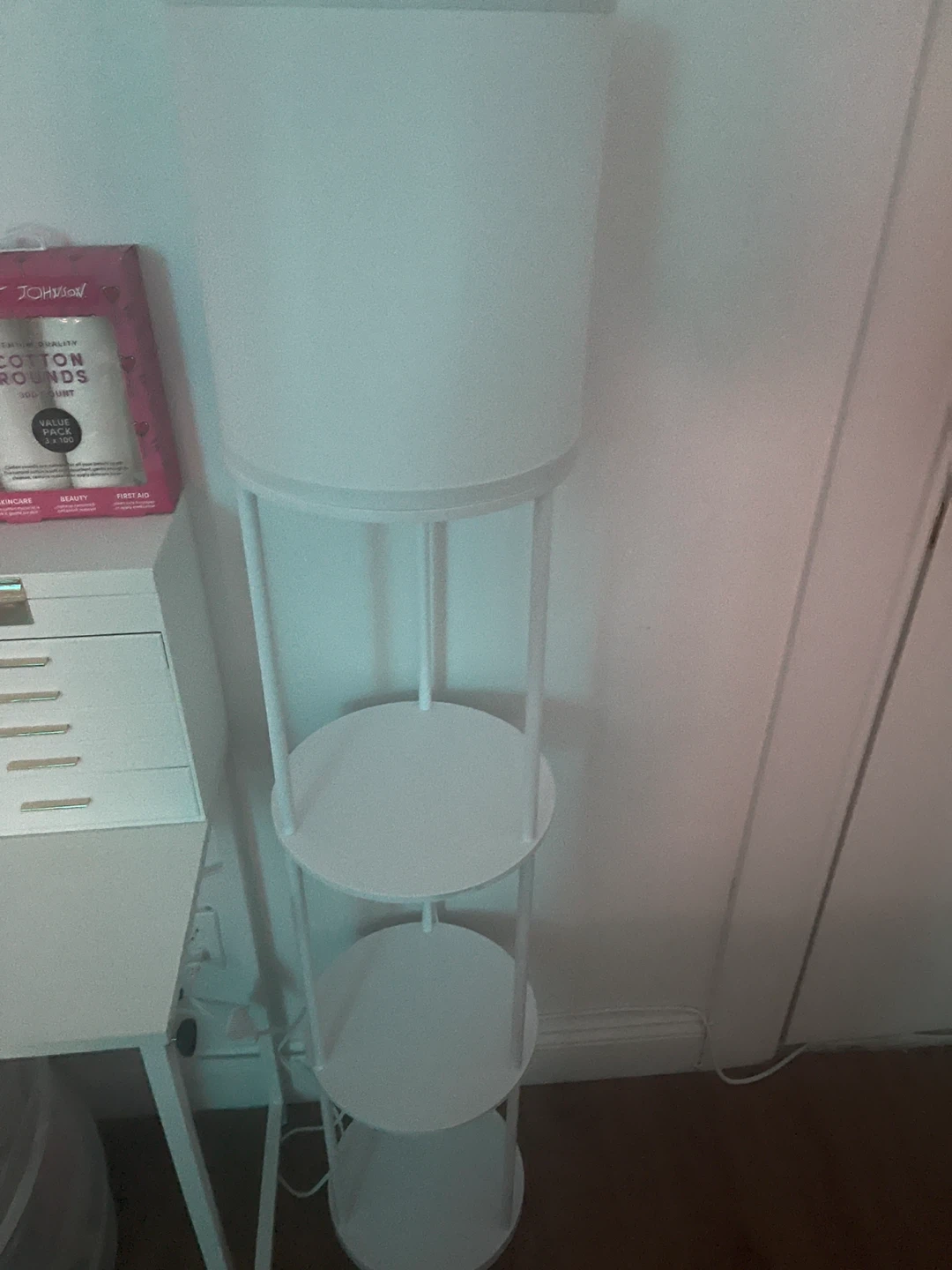 Room Essentials Floor Lamp with Shelves - photo 4