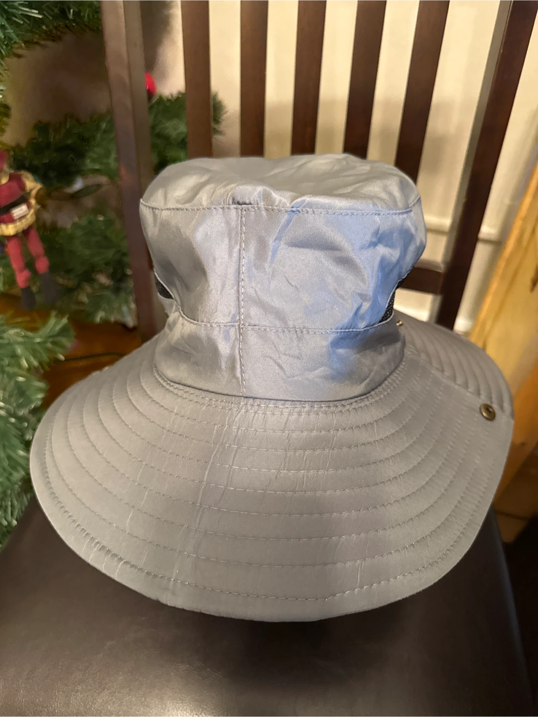 Grey polyester with mesh Sun hat - photo 2