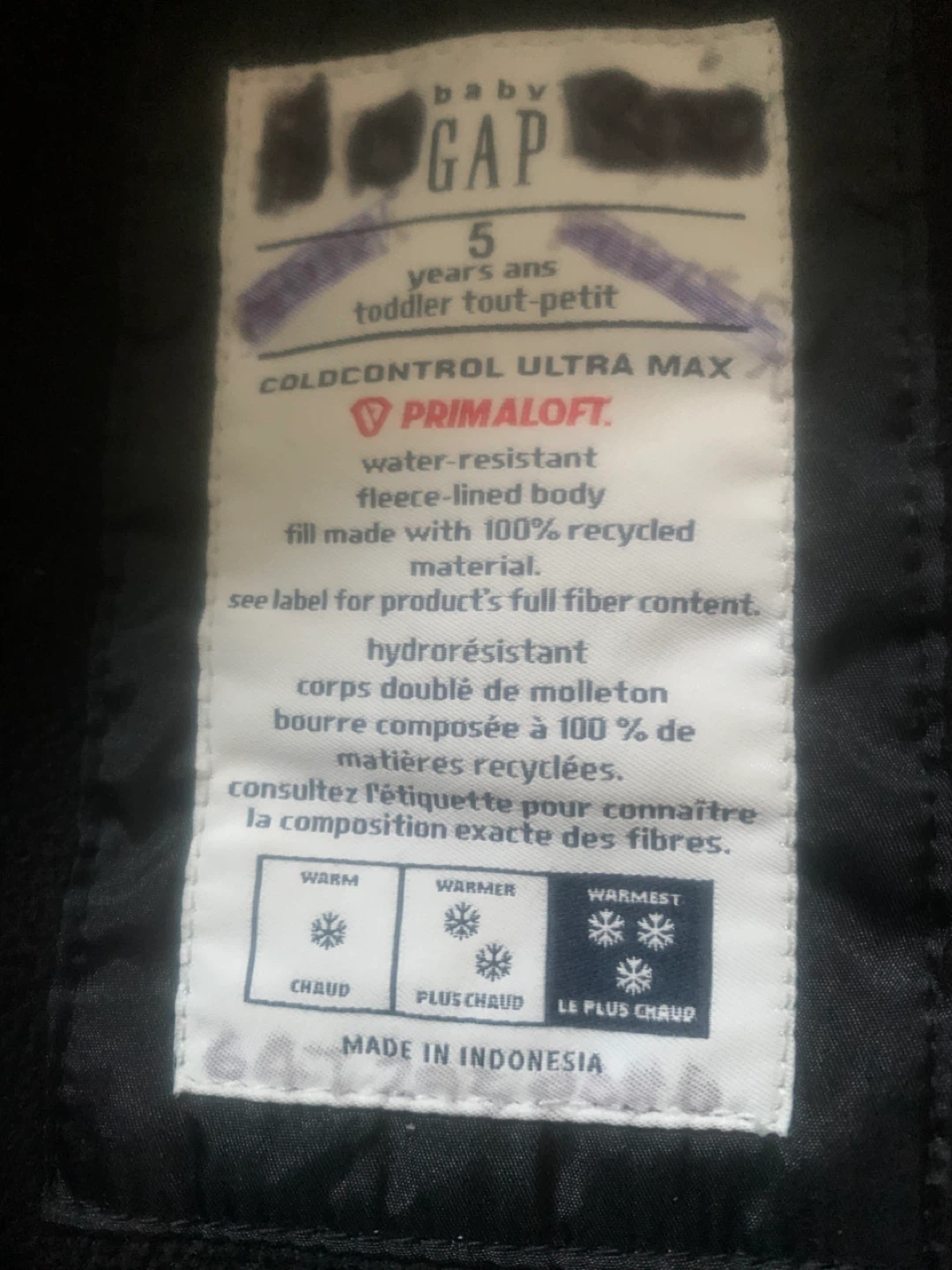 Baby Gap Puffer Coat - Size 5 - photo 2