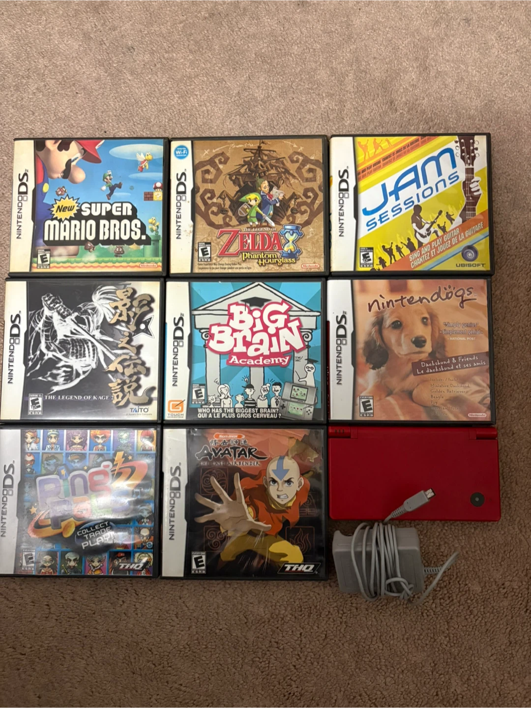 Nintendo DSi with 8 Games (ALL TESTED AND WORK)