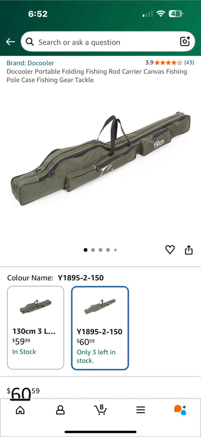 Docooler Fishing Rod Carrier - 150cm