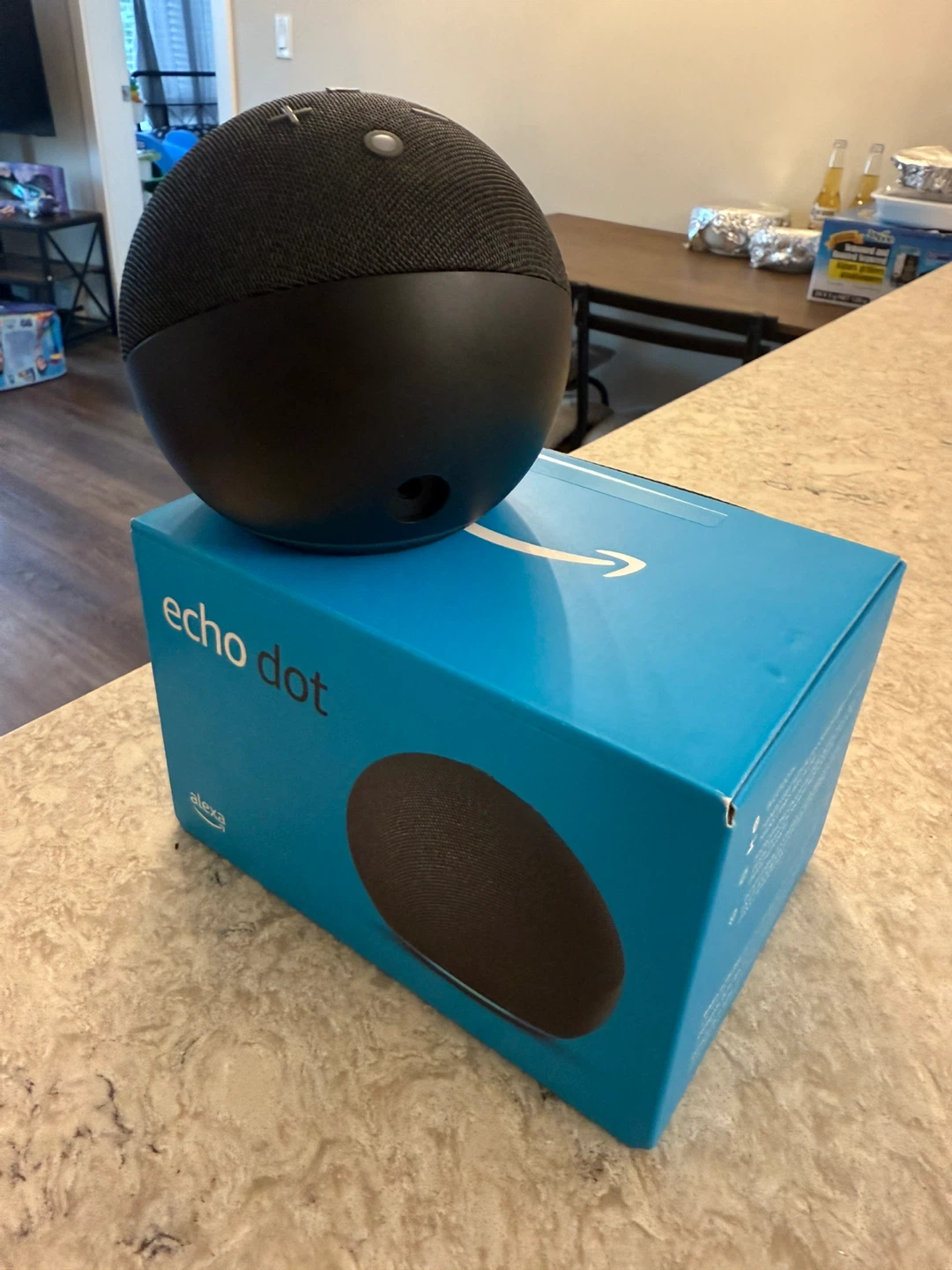 Amazon Echo Dot (4th Gen) - Black, with Box - photo 2