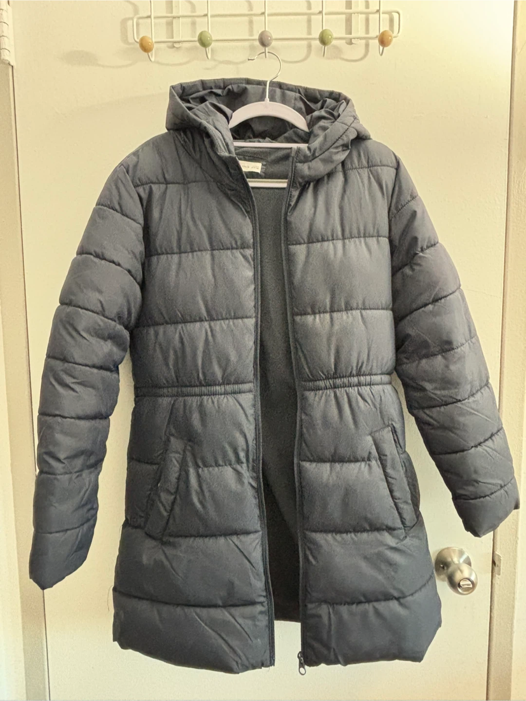 Mango Girls' long Puffer Jacket Navy: age 13-14, 164cm - photo 2