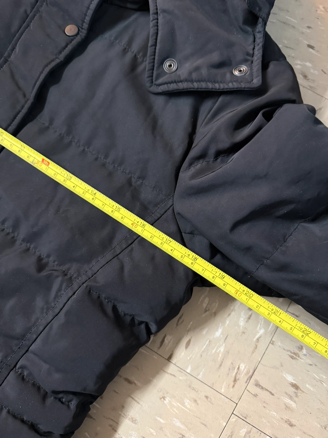 Uniqlo Black Long Down Puffer Coat w/ Faux Fur Hood - photo 5