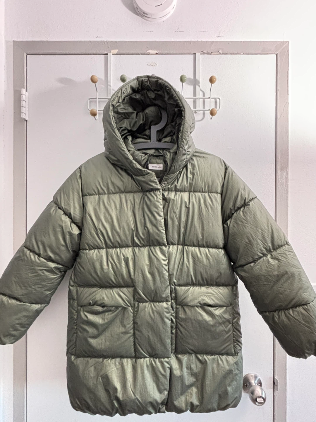 Mango Olive Green Puffer Jacket size 12, 152cm
