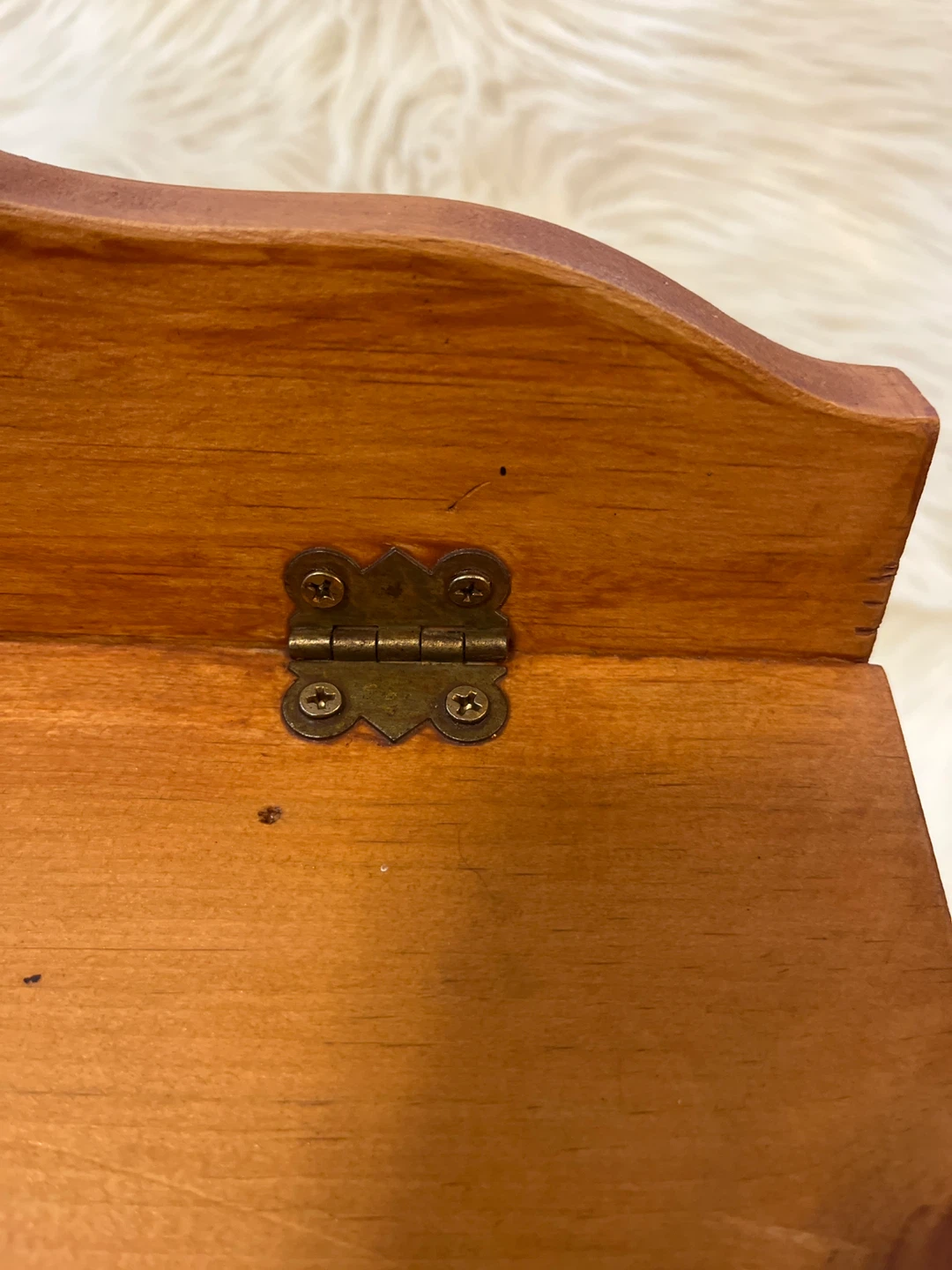 Wooden Storage Box with Heart Details - photo 4