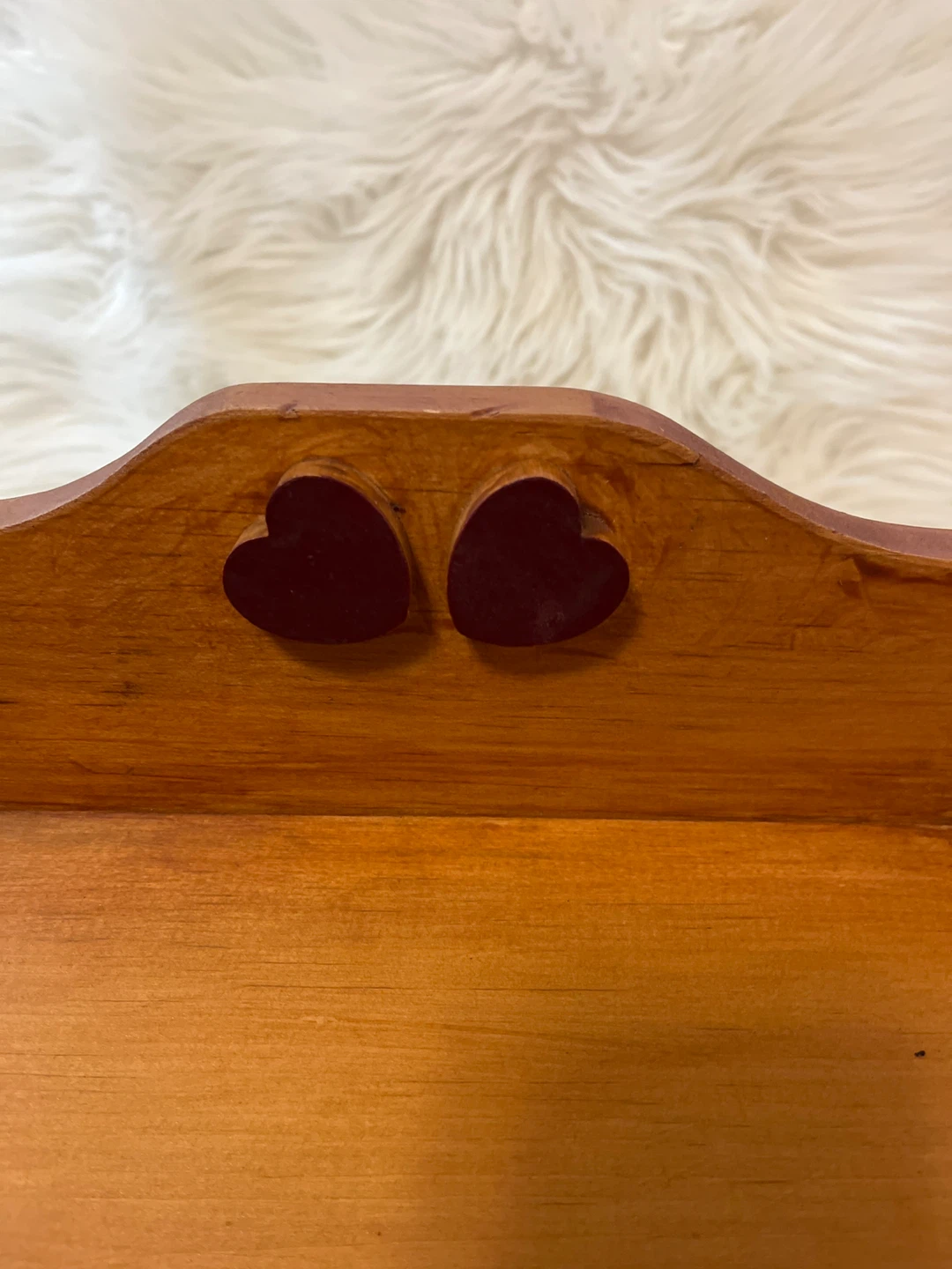 Wooden Storage Box with Heart Details - photo 3