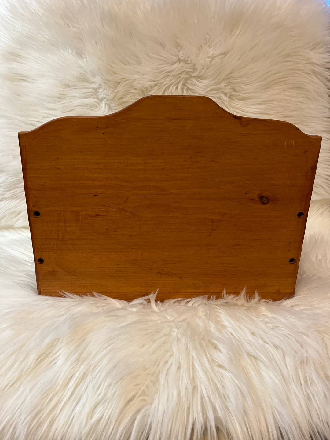 Wooden Storage Box with Heart Details - photo 2