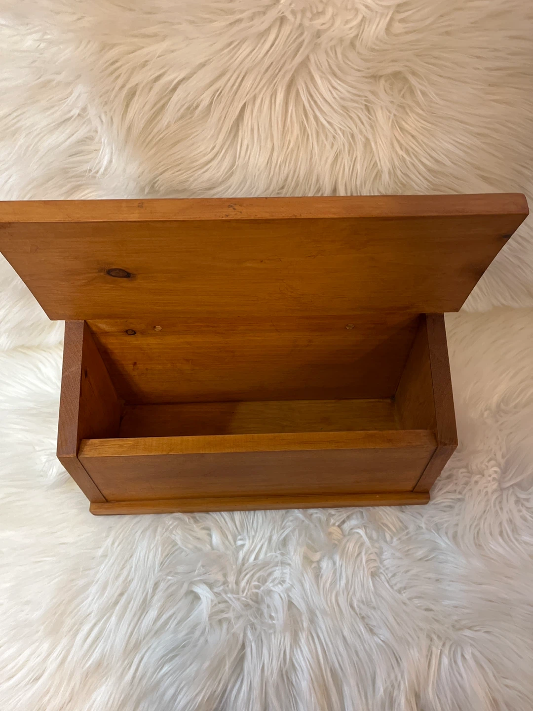 Wooden Storage Box with Heart Details - photo 5
