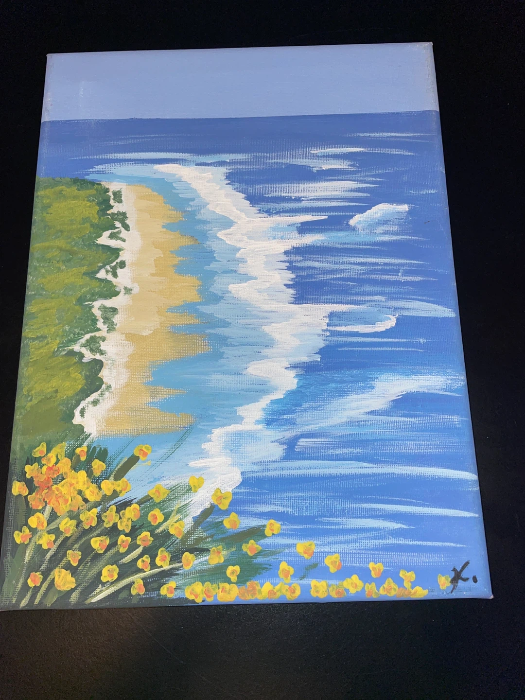 Hand painted landscape