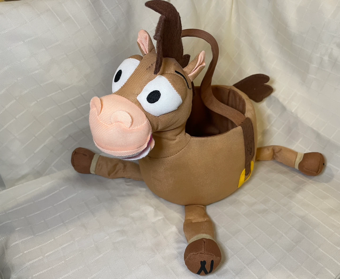The Toy Story Bullseye Easter and Halloween Basket Plush