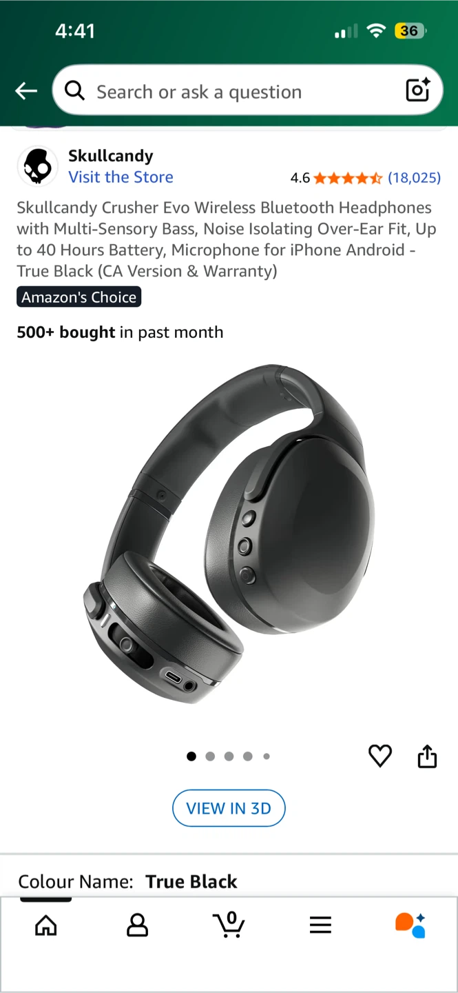 Brand New Skullcandy Crusher Evo Headphones – Still Sealed