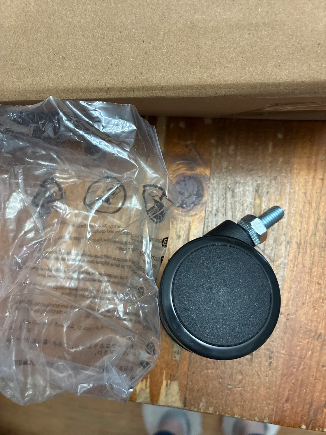 Set of 4 New Black Caster Wheels