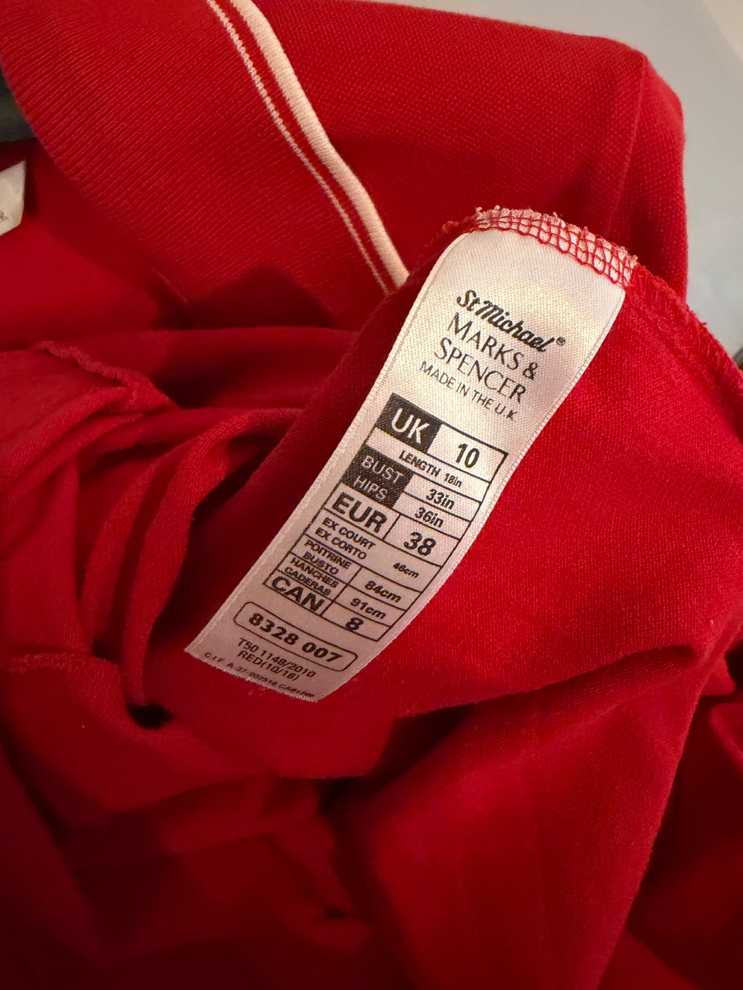 St Michael from Marks & Spencer - Red Polo Dress - photo 4