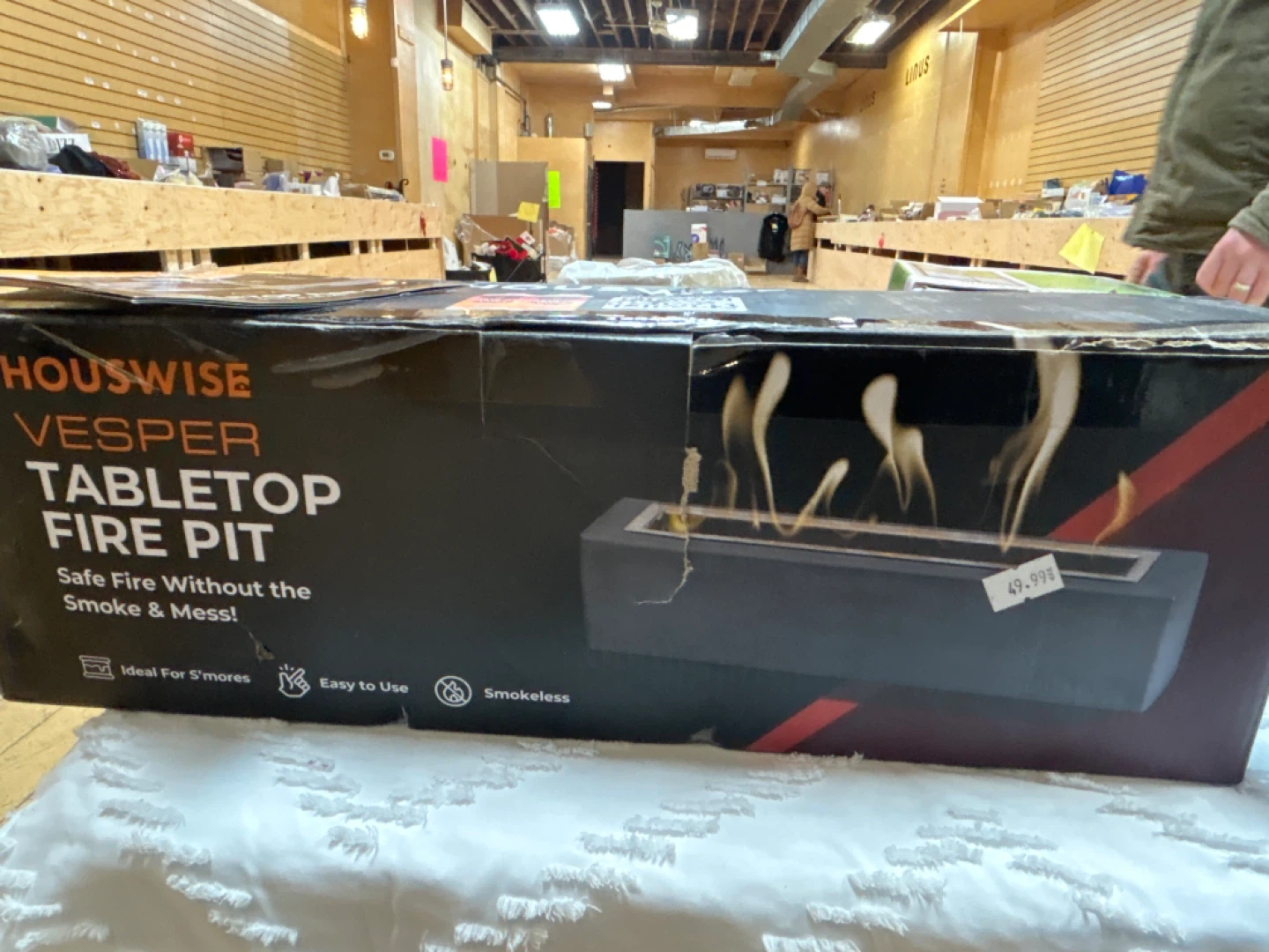 Houswise Vesper Tabletop Fire Pit - New in Box!