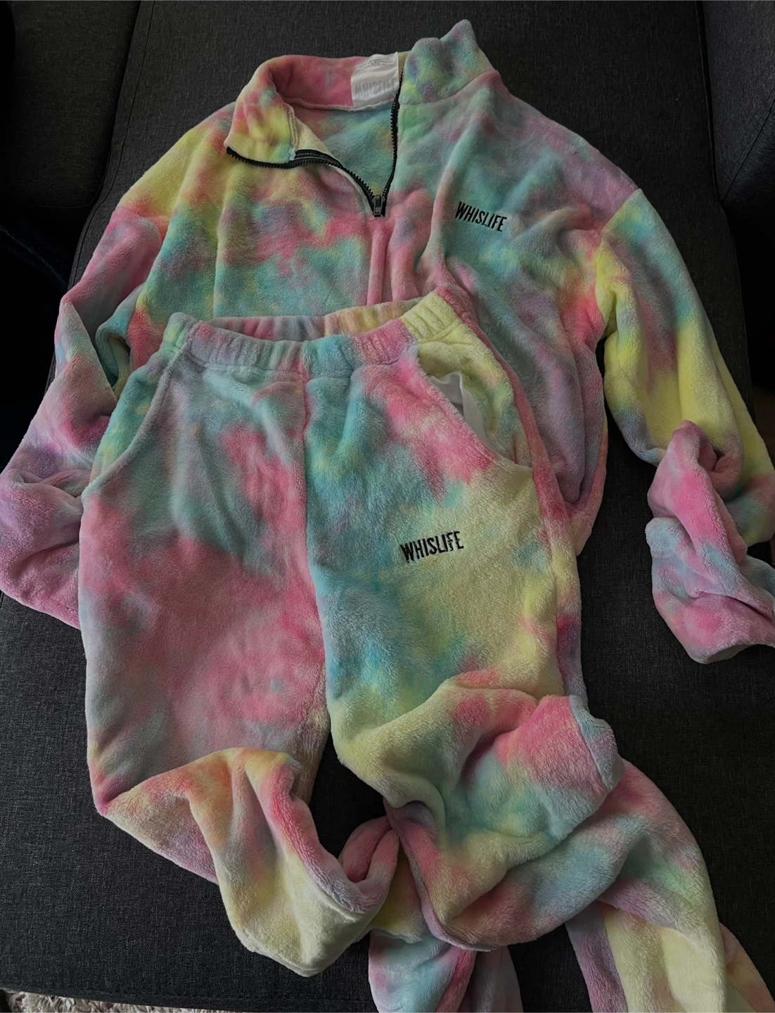 Whislife Tie Dye Fleece Set