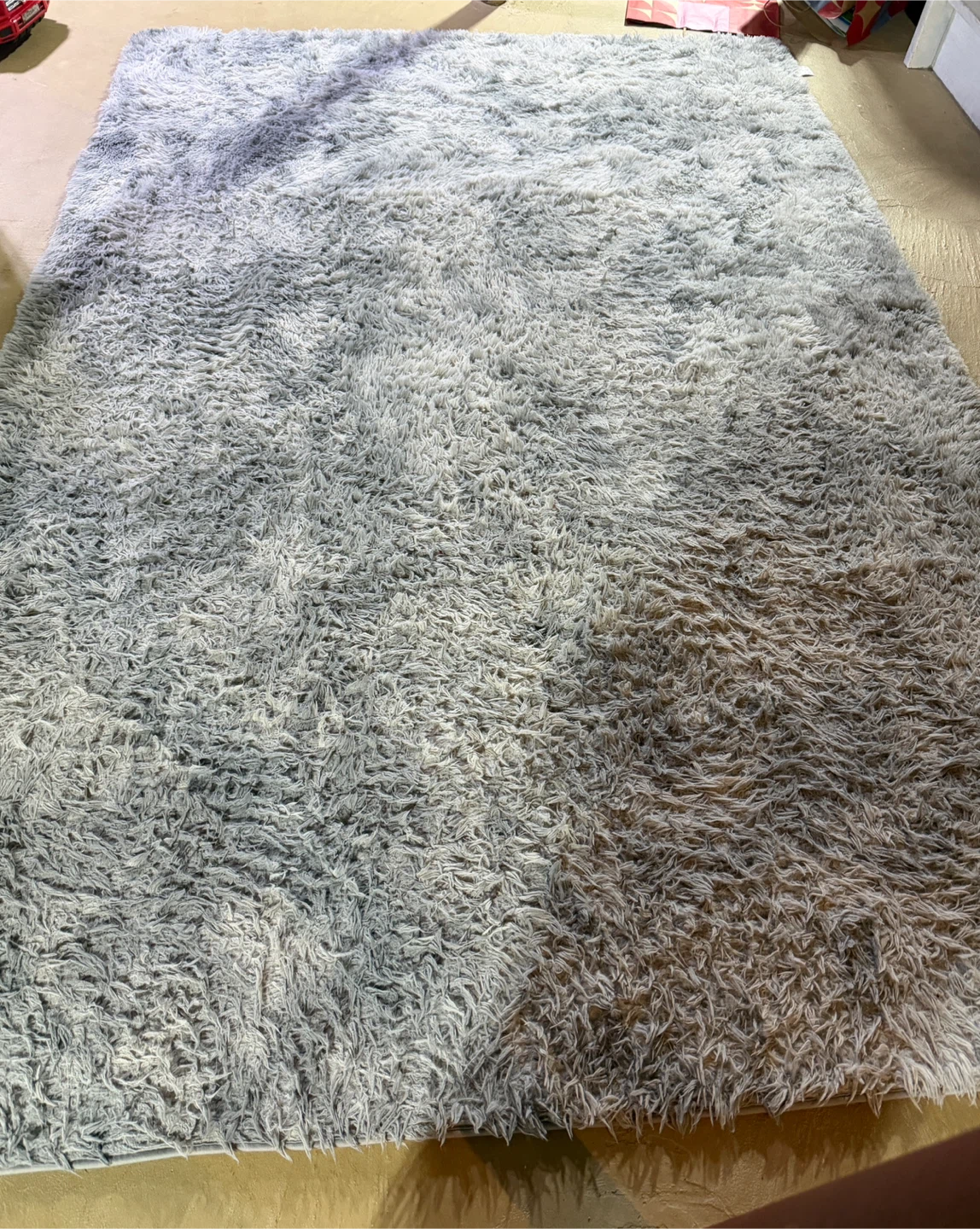 Grey Shag Rug  size 6x9